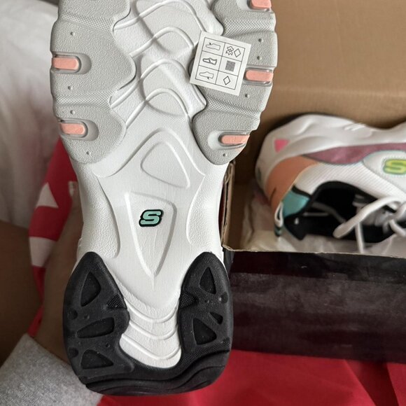 SKECHERS D'LITES MEMORY FOAM 3.0 12955-WPKB Colorful Size 8 Brand New - Picture 2 of 6